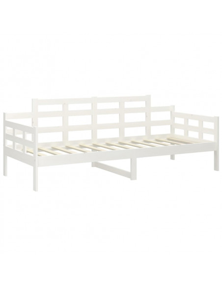 Dormeuse Bianca in Legno Massello di Pino 90x190 cm