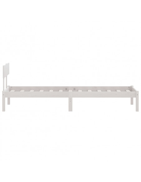 Giroletto Bianco in Legno Massello di Pino 100x200 cm