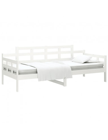 Dormeuse Bianca in Legno Massello di Pino 90x200 cm