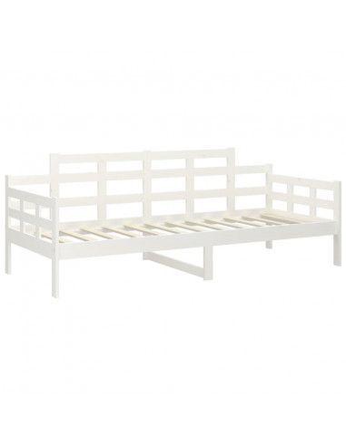 Dormeuse Bianca in Legno Massello di Pino 90x200 cm