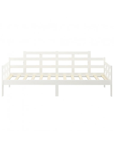 Dormeuse Bianca in Legno Massello di Pino 90x200 cm