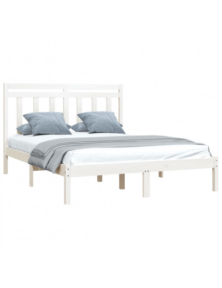 Giroletto Bianco in Legno Massello 135x190 cm Double