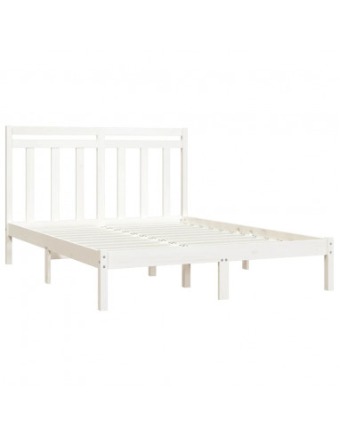 Giroletto Bianco in Legno Massello 135x190 cm Double