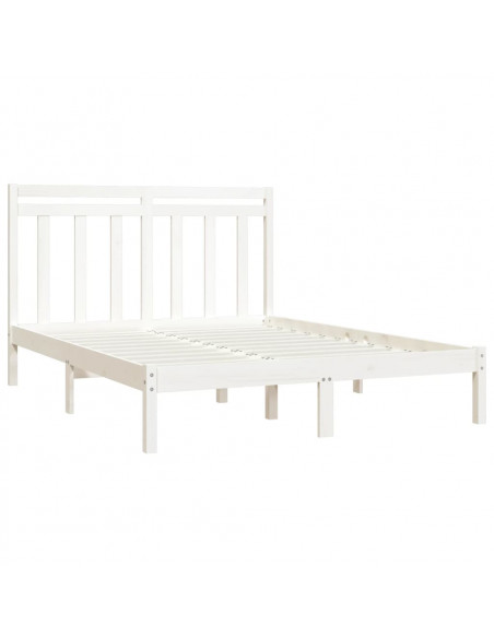 Giroletto Bianco in Legno Massello 135x190 cm Double