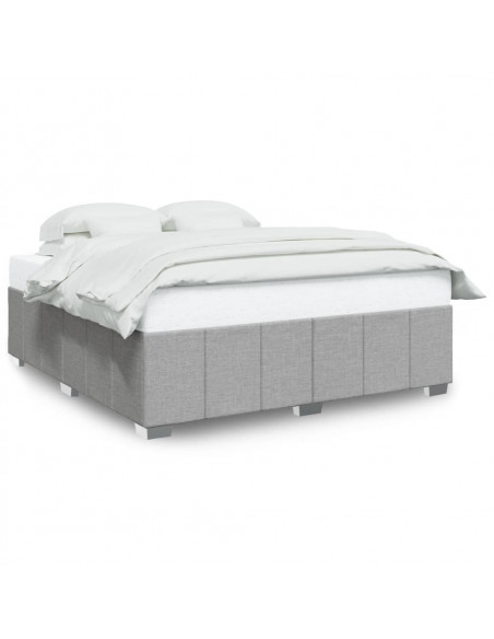 Giroletto senza Materasso Grigio Chiaro 180x200 cm Tessuto