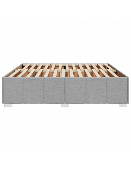 Giroletto senza Materasso Grigio Chiaro 180x200 cm Tessuto