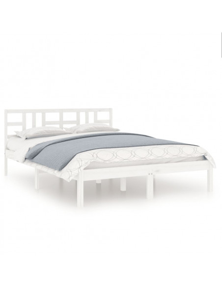Giroletto Bianco in Legno Massello 150x200 cm King Size