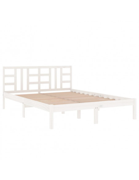 Giroletto Bianco in Legno Massello 150x200 cm King Size