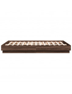 Giroletto con Luci LED Rovere Marrone 150x200 cm 2