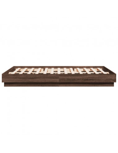 Giroletto con Luci LED Rovere Marrone 150x200 cm