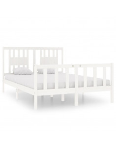 Giroletto Bianco in Legno Massello 135x190 cm Double 2