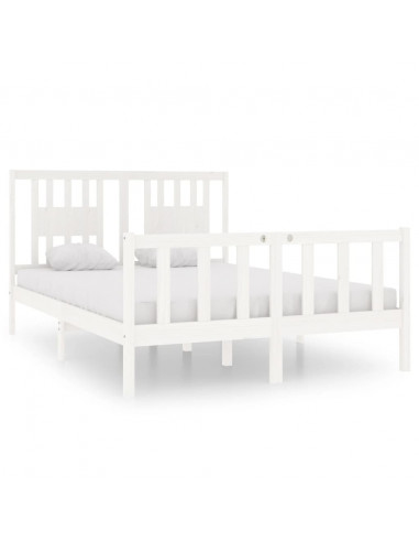 Giroletto Bianco in Legno Massello 135x190 cm Double