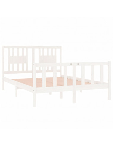 Giroletto Bianco in Legno Massello 135x190 cm Double