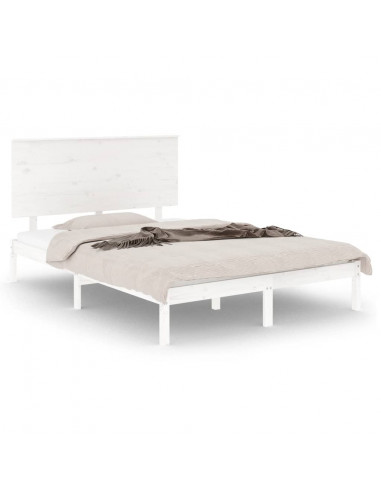 Giroletto Bianco in Legno Massello 120x190 cm Small Double