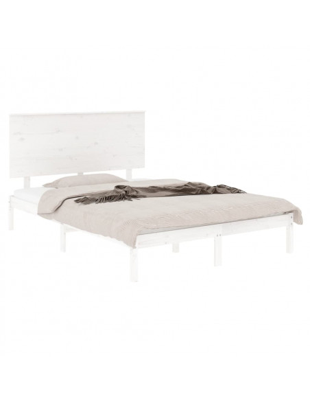 Giroletto Bianco in Legno Massello 120x190 cm Small Double
