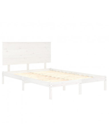 Giroletto Bianco in Legno Massello 120x190 cm Small Double