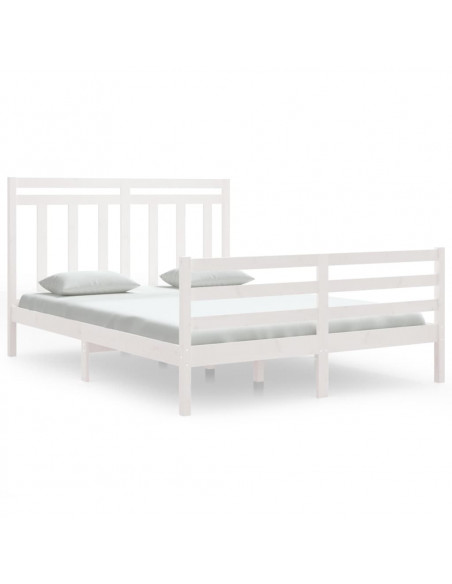 Giroletto Bianco in Legno Massello 150x200 cm King Size