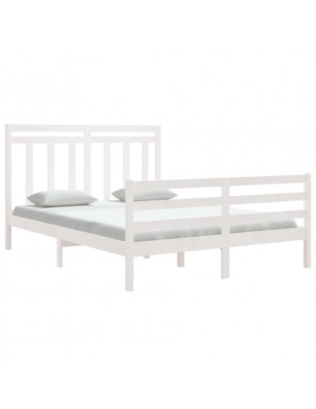 Giroletto Bianco in Legno Massello 150x200 cm King Size
