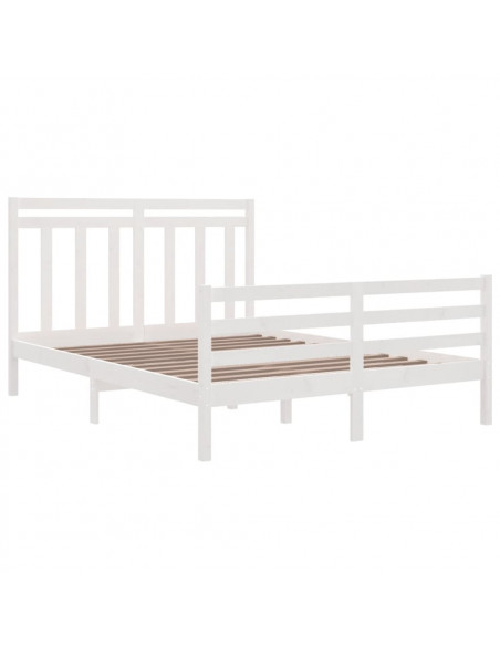 Giroletto Bianco in Legno Massello 150x200 cm King Size