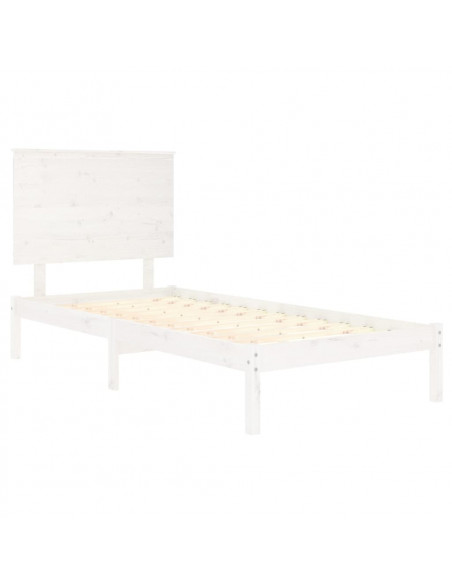 Giroletto Bianco in Legno Massello di Pino 100x200 cm
