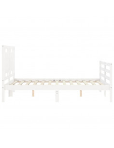 Giroletto con Testiera Bianco Double in Legno Massello 2