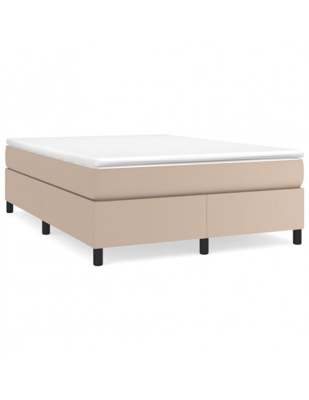 Giroletto a Molle con Materasso Cappuccino 140x190cm Similpelle