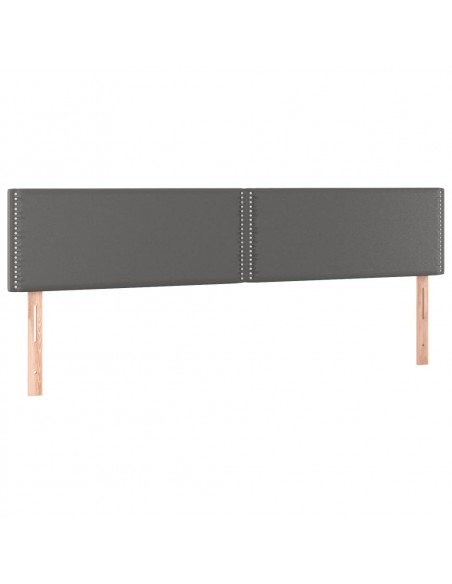 Giroletto a Molle con Materasso Grgio 200x200 cm in Similpelle