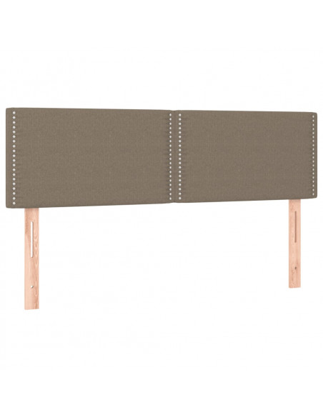 Giroletto a Molle con Materasso Tortora 140x190 cm in Tessuto