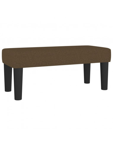 Giroletto a Molle con Materasso Marrone Scuro 100x200cm Tessuto