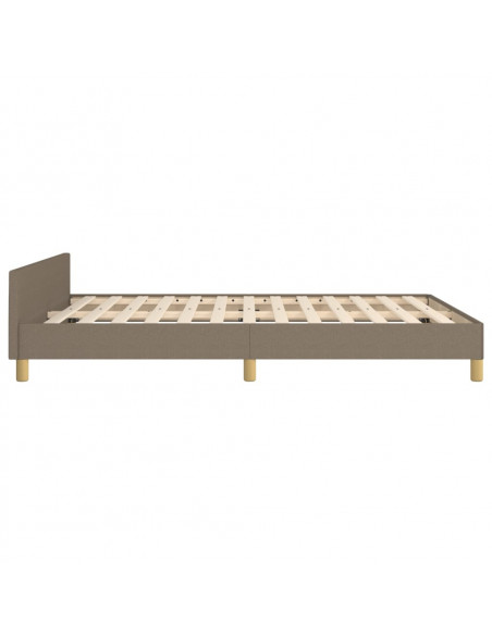 Giroletto con Testiera Tortora 140x190 cm in Tessuto