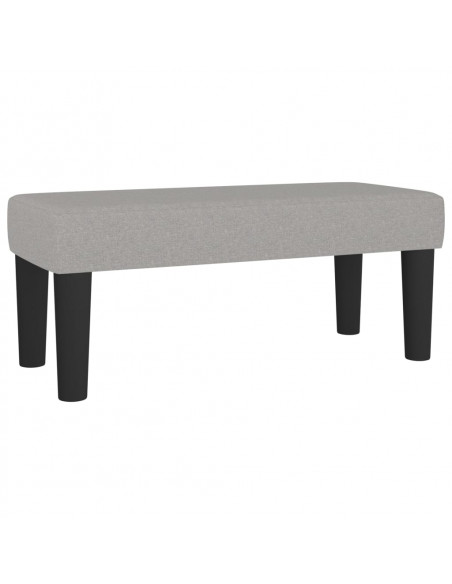 Giroletto a Molle con Materasso Grigio Chiaro 80x200 cm Tessuto