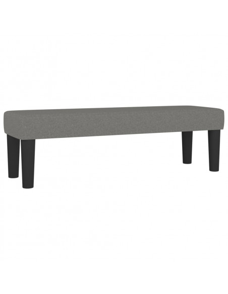 Giroletto a Molle con Materasso Grigio Scuro 160x200 cm Tessuto