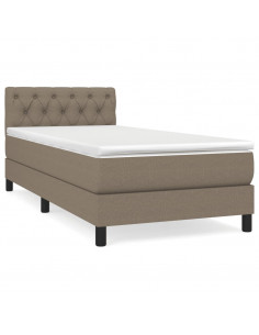 Giroletto a Molle con Materasso Tortora 80x200 cm inTessuto 2