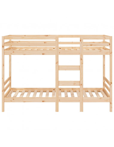 Letto a Castello 90x190 cm in Legno Massello di Pino