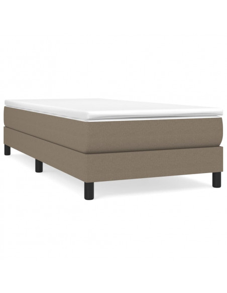 Giroletto a Molle con Materasso Tortora 90x190 cm in Tessuto