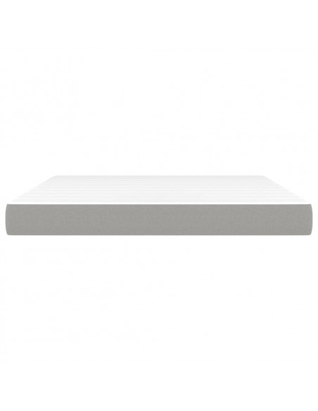 Materasso a Molle Insacchettate Grigio Chiaro 160x200x20 cm