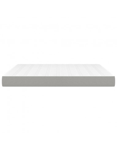 Materasso a Molle Insacchettate Grigio Chiaro 160x200x20 cm