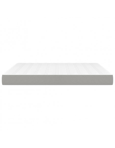 Materasso a Molle Insacchettate Grigio Chiaro 160x200x20 cm