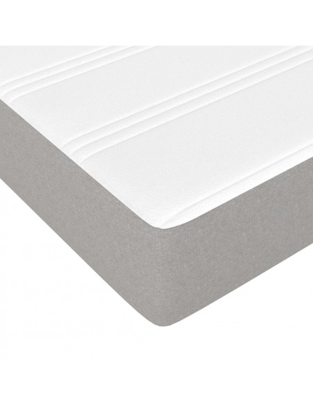 Materasso a Molle Insacchettate Grigio Chiaro 160x200x20 cm