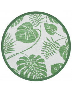 Tappeto da Esterno Verde Ø120 cm in PP 2