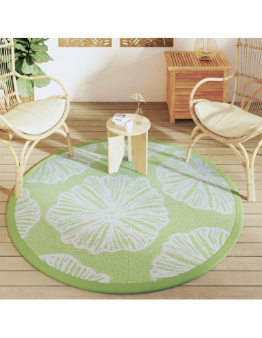 Tappeto da Esterno Verde Ø160 cm in PP