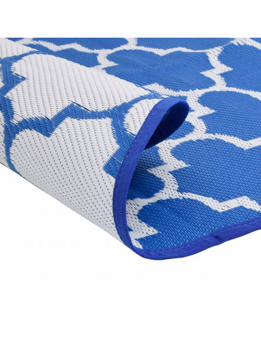 Tappeto da Esterno Blu Ø120 cm in PP