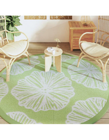 Tappeto da Esterno Verde Ø200 cm in PP