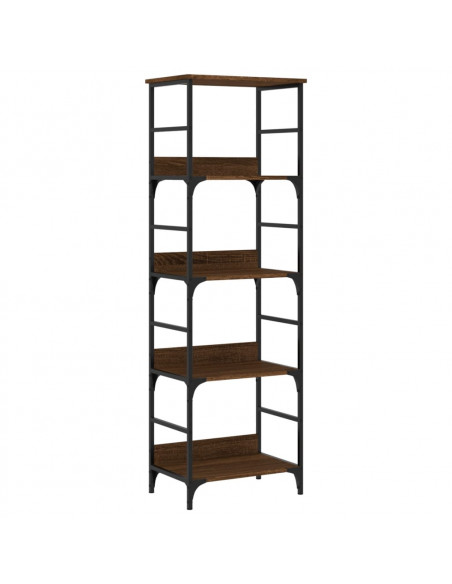 Libreria Rovere Marrone 50x33x153 cm in Legno Multistrato