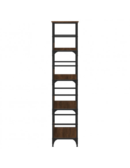 Libreria Rovere Marrone 50x33x153 cm in Legno Multistrato
