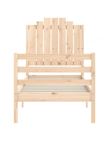 Giroletto con Testiera Small Single in Legno Massello