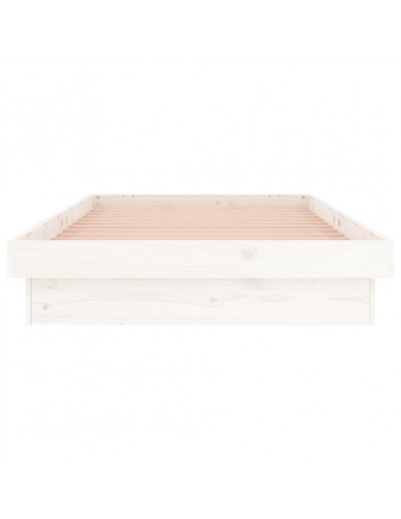 Giroletto con LED Bianco 100x200 cm in Legno Massello