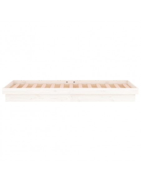 Giroletto con LED Bianco 100x200 cm in Legno Massello