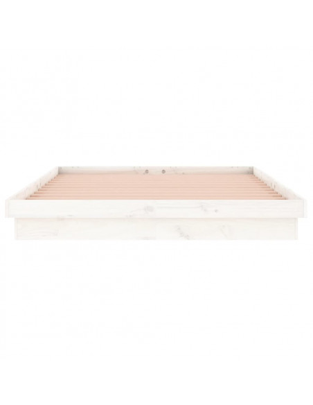 Giroletto con LED Bianco 150x200cm King Size in Legno Massello