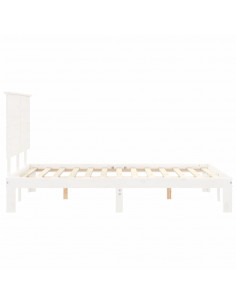 Giroletto con Testiera Bianco Small Double Legno Massello 2